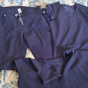 Figs. Small x2 tops and pants